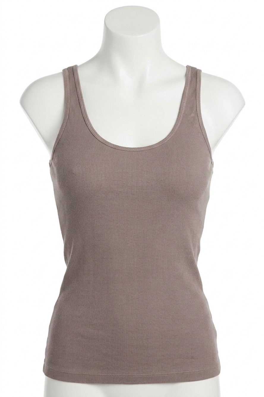 NEW MONROW women's classic layer tank in bark